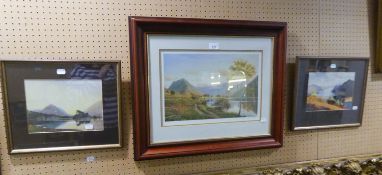 PETER McKAY  LIMITED EDITION COLOUR PRINT (346/500)  AND A PAIR OF COLOUR PRINTS 'LAKE SCENES'