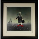 MACKENZIE THORPE (b.1956) ARTIST SIGNED LIMITED EDITION COLOUR PRINT ?Sunday Best?, (35/295), with