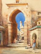 CYRIL HARDY (NOEL HARRY LEAVER) (1889-1951)  WATERCOLOUR DRAWING 'An Algerian Gateway' signed