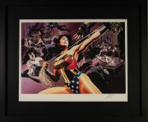 ALEX ROSS (b.1970) FOR DC COMICS ARTIST SIGNED LIMITED EDITION COLOUR PRINT ?Wonder Woman: