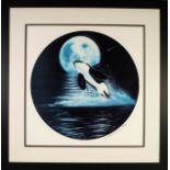 WYLAND (MODERN) ARTIST SIGNED LIMITED EDITION COLOUR ?Orca Moon?, (463/500), with certificate to the