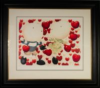 MACKENZIE THORPE (b.1956) ARTIST SIGNED LIMITED EDITION COLOUR PRINT ?Dancing in Love?, (56/295),