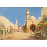 CYRIL HARDY (NOEL HARRY LEAVER) (1889-1951)  WATERCOLOUR DRAWING  North African town scene with