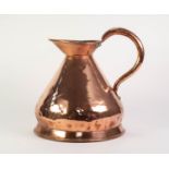 ANTIQUE SEAMED COPPER 2 GALLON CONICAL MEASURE