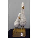 REBECCA LARDNER (b.1971) ARTIST PROOF LIMITED EDITION COLD CAST PORCELAIN SCULPTURE ?Home Birds?, (