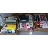 A GOOD SELECTION OF BOOKS, INCLUDING COOKERY ETC.. AND A SMALL SELECTION OF DVD's (QUANTITY)