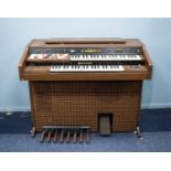LESLIE ELECTRONIC ORGAN with 'Note-a-chord' feature, 3'7" wide, 24" deep, 36" high (109cm x 61cm x