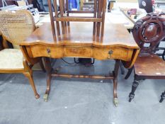 A MODERN REPRODUCTION SOFA TABLE