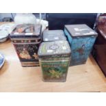 FOUR PRE AND POST WAR SALT AND OTHER TINS (4)