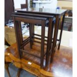 WARING AND GILLOW MAHOGANY NEST OF TRIO COFFEE TABLES
