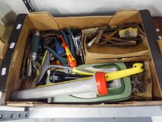 SMALL COLLECTION OF GENERAL HOUSEHOLD TOOLS, TORCHES etc