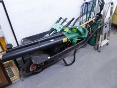 ELECTRIC LEAF BLOWER; WHEEL BARROW, ETC.