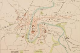 J. BATHOLOMEW 1898, A DETACHED TOWN PLAN, DURHAM, published in The Royal Atlas of England and Wales,