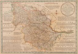 C. BOWLES 1785, HAND-COLOURED ANTIQUE MAP OF THE WEST RIDING OF YORKSHIRE, 9in x 13in (22.5 x 33cm),