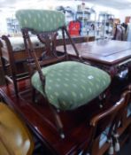 VICTORIAN ORNATE CARVED WALNUT LOW SEATED NURSING CHAIR