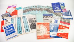 THIRTY EIGHTEEN MANCHESTER CITY FOOTBALL CLUB HOME PROGRAMMES FROM THE 1960?s, including EIGHTEEN