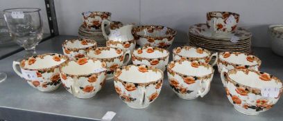 A 36 PIECE LATE VICTORIAN/EDWARDIAN ROYAL ALBERT CROWN CHINA 'ENA' PATTERN PART TEA SERVICE (C/R;