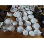 A LARGE QUANTITY OF TEA AND DINNER WARES, TO INCLUDE; EXAMPLES OF HAMMERSLEY AND CO., MAYFAIR, NEW