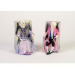 PAIR OF ROYAL DOULTON (Burslem) FIGURES Darby and Joan, HN 1427 and HN 1422 respectively (chip to