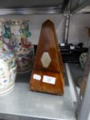 MAELZEL METRONOME AND A FOLDING MUSIC STAND