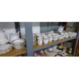 EIGHTY FOUR PIECE PARAGON ?BELINDA? PATTERN CHINA PART DINNER, TEA AND COFFEE SERVICE, ORIGINALLY