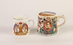 DAME LAURA KNIGHT, CORONATION OF KING GEORGE VI AND QUEEN ELIZABETH ROYAL COMMEMORATIVE POTTERY MUG,