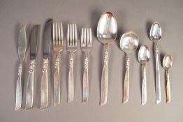 SEVENTY THREE PIECE COMMUNITY PLATE PART TABLE SERVICE OF CUTLERY, comprising: FOUR TABLE KNIVES AND