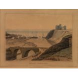 WILLIAM DANIELLE SET OF NINE AQUATINTS FROM THE ?VOYAGE ROUND GREAT BRITAIN? SERIES ?Helmsdale,