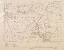 TWO ORDNANCE SURVEY MAPS, LEYLAND Lancashire Sheet 69 S.W. 1931 and BRETHERTON & CROSTON, Lancashire
