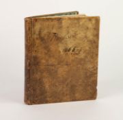 VICTORIAN MANUSCRIPT. A handwritten Recipe Book, bound in vellum dated to the front 1866-7. Internal
