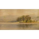 JAMES T. WATTS (1853-1930)  WATERCOLOUR  A view possibly North Wales Signed lower left  6 1/2" x 12"