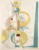 NORMAN JAQUES (1922-2014) TWO LIMITED EDITION COLOUR PRINTS ?Double Focus?, (7/10), signed 28 ¾? x