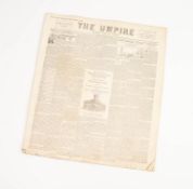SPORTING INTEREST. The Umpire MICRO Newspaper, no 724, Sunday January 9th 1898. An unusual miniature