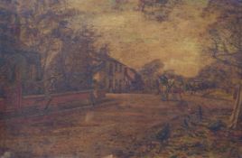 I COLLEY (NINETEENTH/ TWENTIETH CENTURY) OIL PAINTING ON CANVAS Romper Inn, Hale Signed and dated (