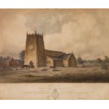 W.L. WALTON AFTER SELIN ROTHWELL 19th CENTURY HAND-COLOURED LITHOGRAPH View of Radcliffe Parish