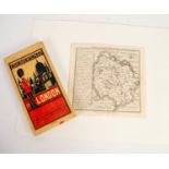 BARTHOLOMEWS CLOTH BACKED AND FOLDING ?CHILDREN?S MAP OF LONDON?, together with an ANTIQUE MAP OF