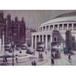 ARTHUR DELANEY (1927 - 1987) ARTIST SIGNED LIMITED EDITION COLOUR PRINT Manchester Central