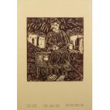 FALTAITS MUSEUM COLLECTION- SKYROS SET OF THREE UNSIGNED REPRODUCTION PRINTS ON COLOURED PAPER