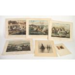 AFTER ALKEN FOUR COLOUR PRINTS FROM THE ?FIRST STEEPLE CHASE ON RECORD? SERIES Plates 1-4 11 ½? x 14