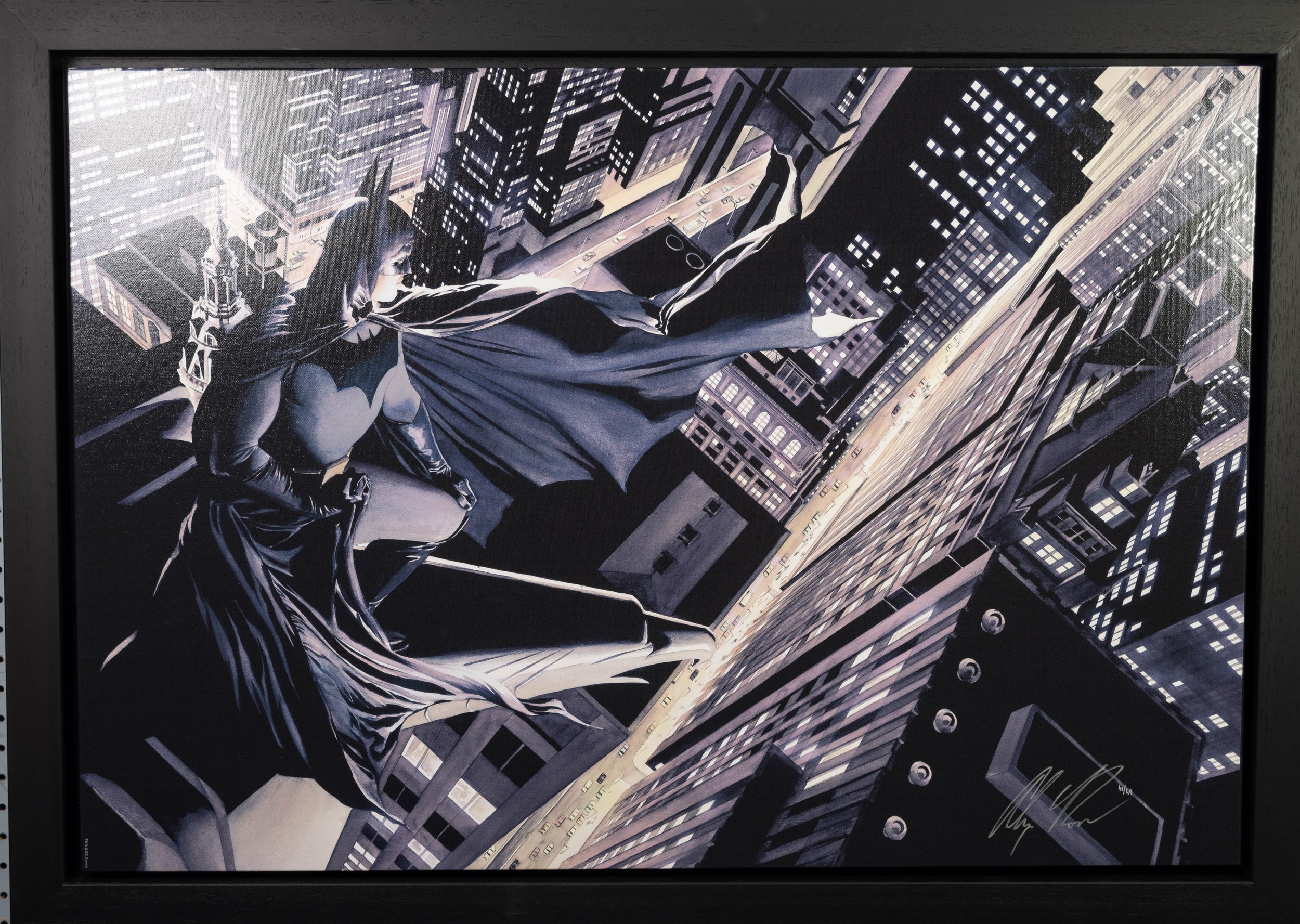 ALEX ROSS (b.1970) FOR DC COMICS ARTIST SIGNED LIMITED EDITION COLOUR PRINT ?Batman: Knight over - Image 2 of 2