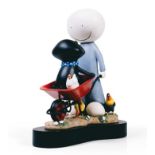 DOUG HYDE (b.1972) LIMITED EDITION ?COLD CAST PORCELAIN' MOULDED SCULPTURE ?Daisy Trail?, (333/595),