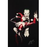 ALEX ROSS (b.1970) FOR DC COMICS ARTIST SIGNED LIMITED EDITION COLOUR PRINT ?Tango with Evil?, (