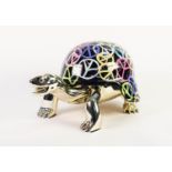 DIEDERIK VAN APPLE (b.1985) LIMITED EDITION RESIN SCULPTURE OF A ?GOLDEN PEACE TURTLE? ?World