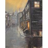 WILDE (Modern) PASTEL DRAWING Northern street scene Signed Wilde and dated (19)'93 lower left 13 1/