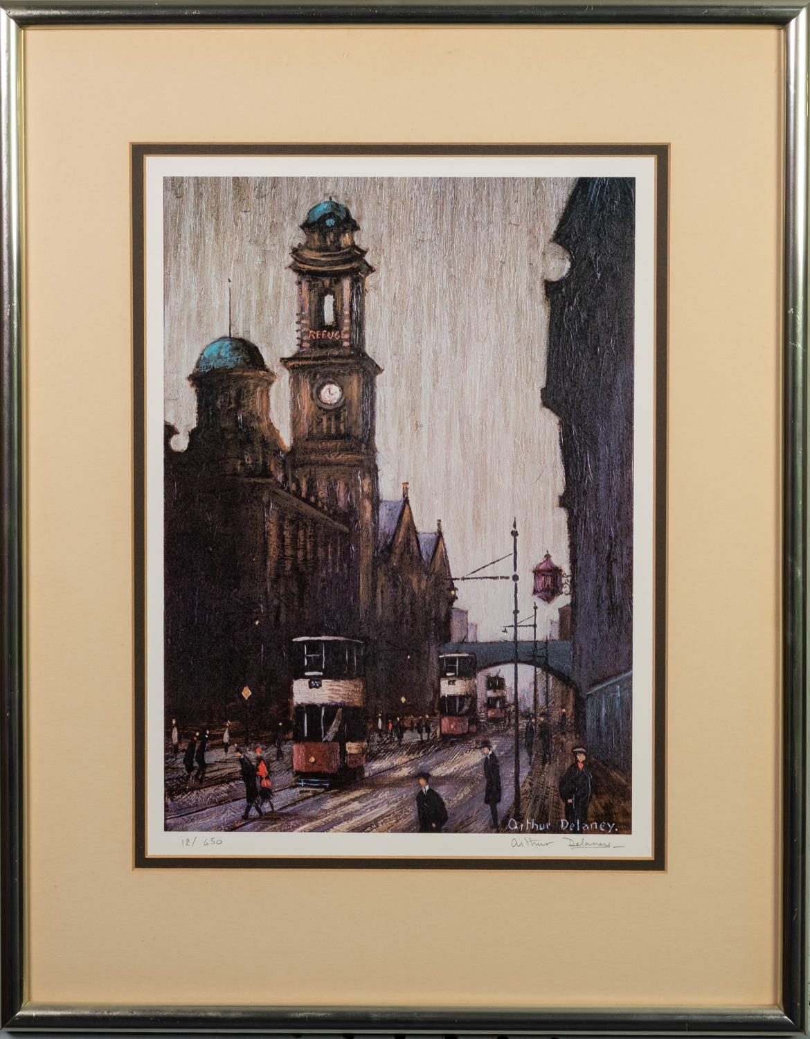 ARTHUR DELANEY (1927 - 1987) PAIR OF ARTIST SIGNED LIMITED EDITION COLOUR PRINTS Oxford Road and The - Image 2 of 4