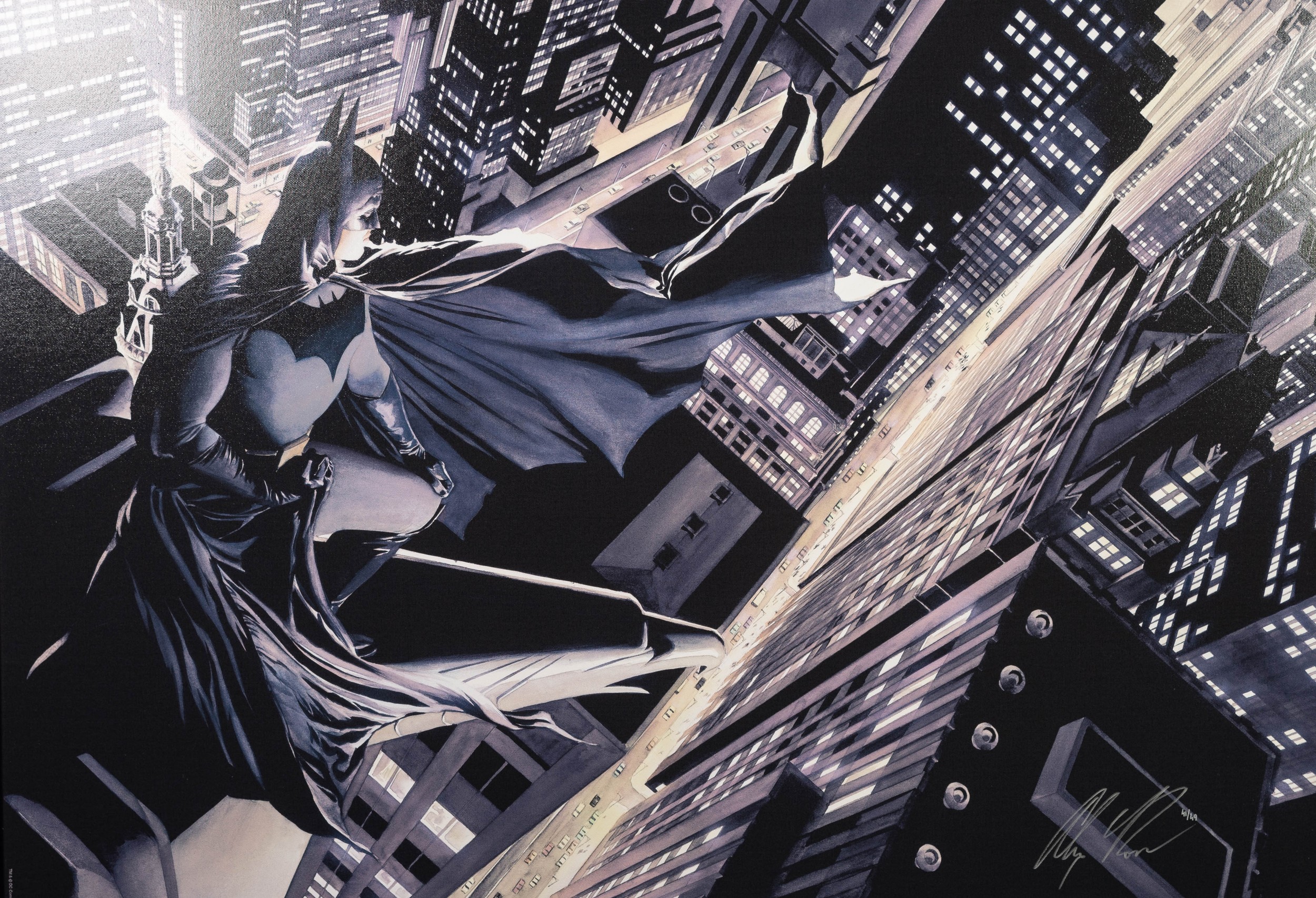 ALEX ROSS (b.1970) FOR DC COMICS ARTIST SIGNED LIMITED EDITION COLOUR PRINT ?Batman: Knight over