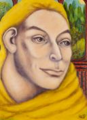 GOLDA ROSE (1921-2016) OIL ON CANVAS The Knowing?, female portrait Signed, titled and dated Feb 1987