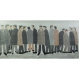 VINCENT DOTT (TWENTIETH/ TWENTY FIRST CENTURY) OIL ON BOARD ?The Workers No 11? Signed, titled to