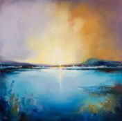ANNA GAMMANS, (MODERN) OIL ON CANVAS ?Vibrant Skies? Signed, titled to gallery label verso 23 ¼? x