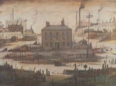 AFTER L.S. LOWRY FIVE UNSIGNED COLOUR PRINTS ?An Island? Unframed and unmounted 16 1/2in x 22 ½in (